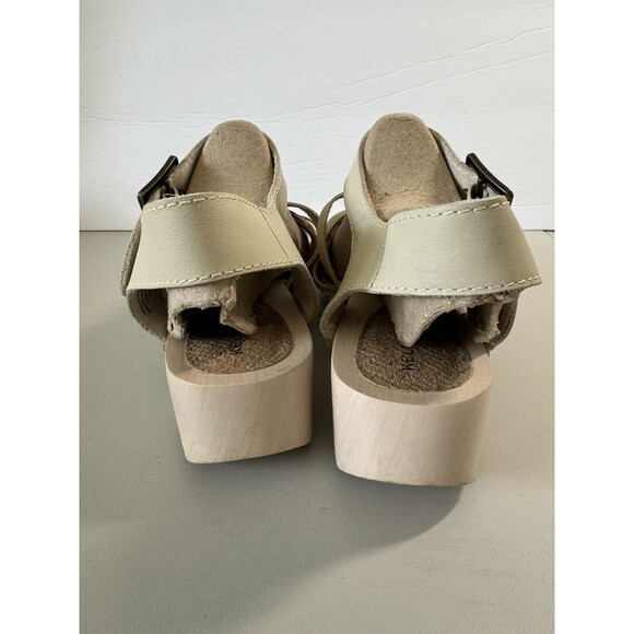 Kelsi Dagger Brooklyn Womens Leather Woven Clog Sandals Brown Size 7.5 Open Toe - Picture 8 of 12